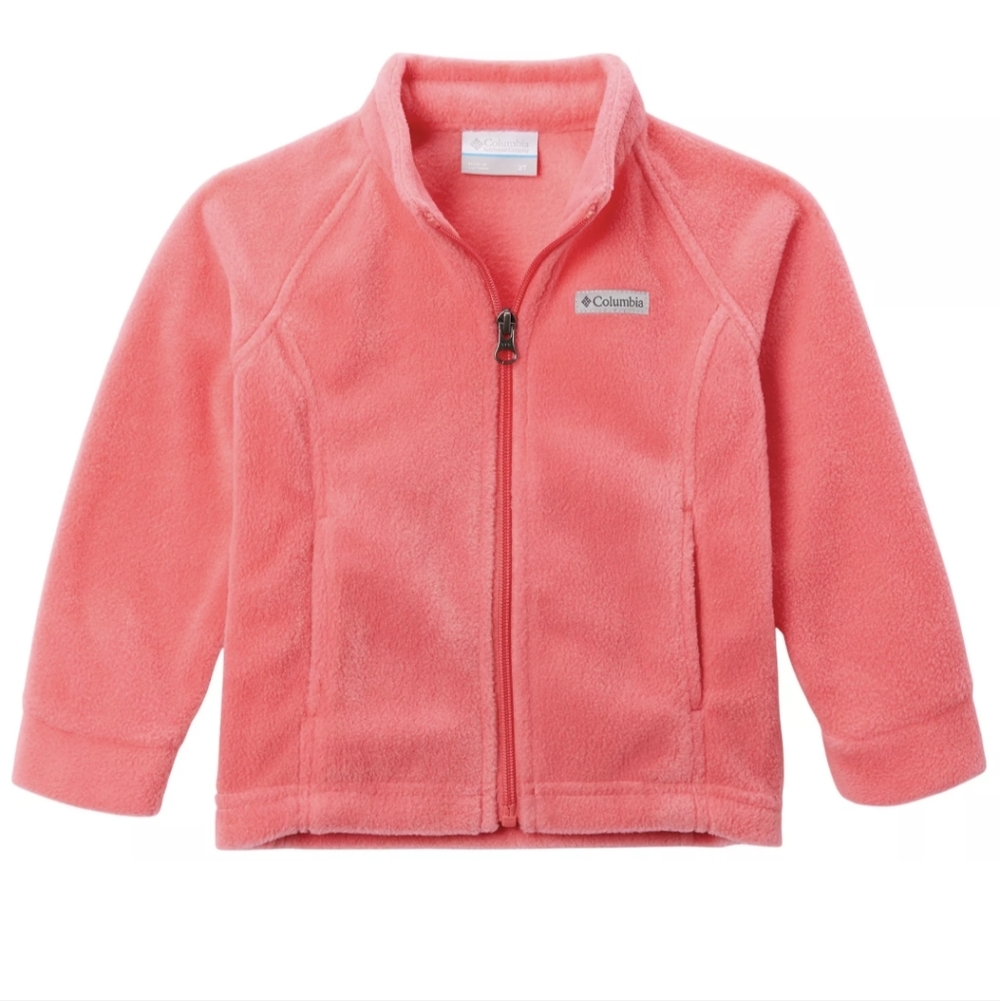 Girls Columbia Bright Geranium Benton Springs Fleece Jacket